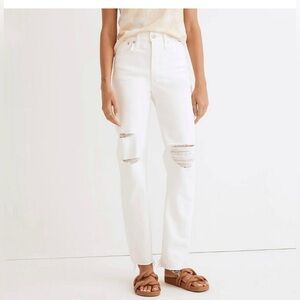 White Madewell the Perfect vintage straight Jean 30